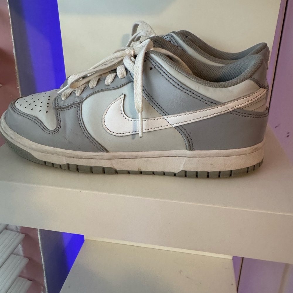 Nike Classic Gray and White Low-Top Sneakers